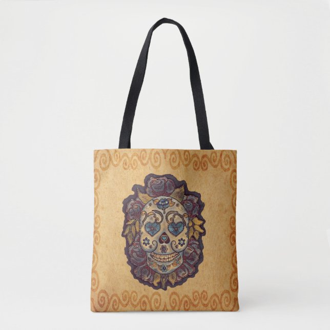 Sugar Skull Four Tote Bag (Front)