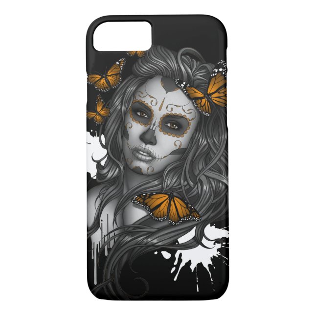 Sugar Skull Girl Case-Mate iPhone Case (Back)