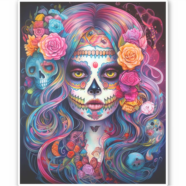 Sugar Skull Girl Day Of The Dead (Front)