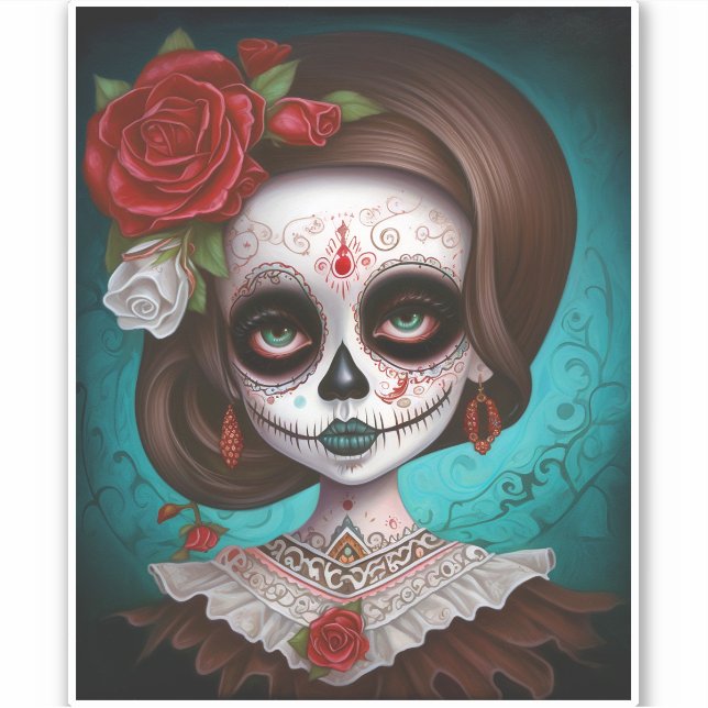 Sugar Skull Girl Day Of The Dead (Front)