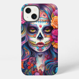 Sugar Skull Girl Day Of The Dead iPhone 13 Case