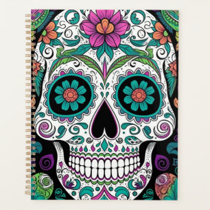 Sugar Skull Girl Day Of The Dead Planner