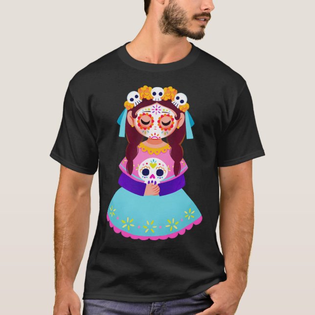 Sugar Skull Girl T-Shirt (Front)