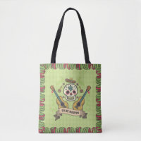 Sugar Skull & Guitars Dia de Muertos | Tote Bag