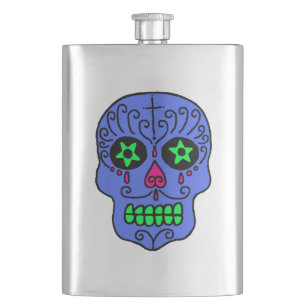 Sugar Skull Hip Flask