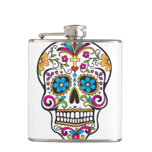 Sugar Skull Hip Flask