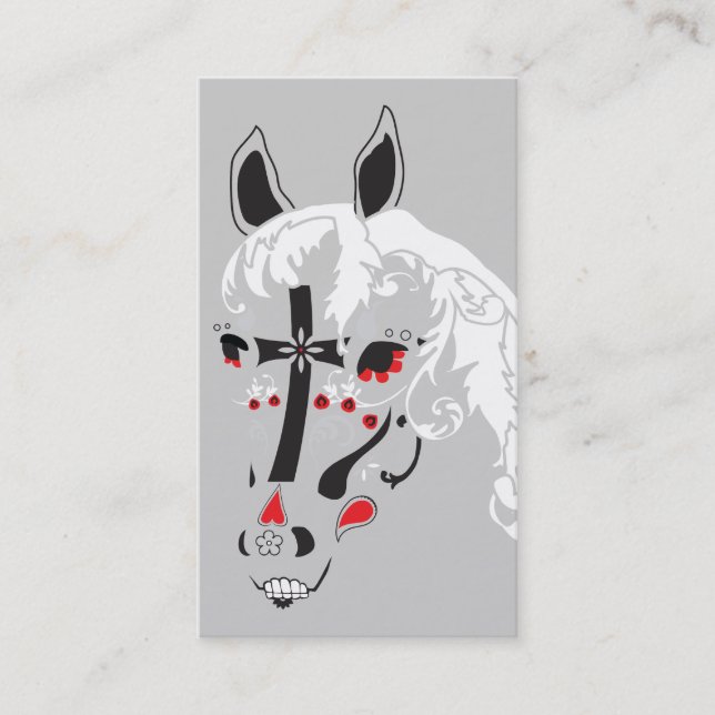 sugar skull horse business card (Front)