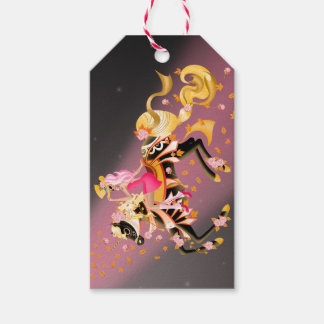 Sugar Skull Horse & Lady Pink Gift Tags