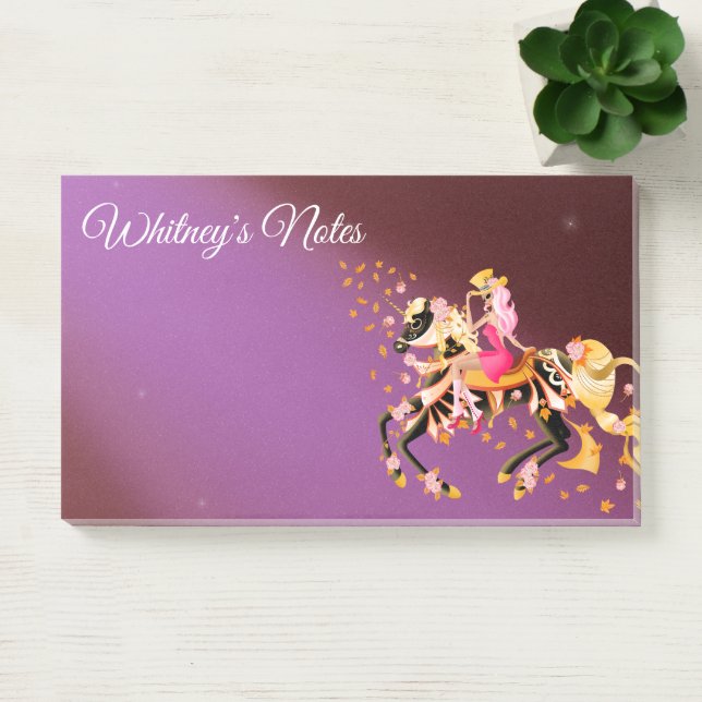 Sugar Skull Horse & Lady  Post-it Notes (Office)