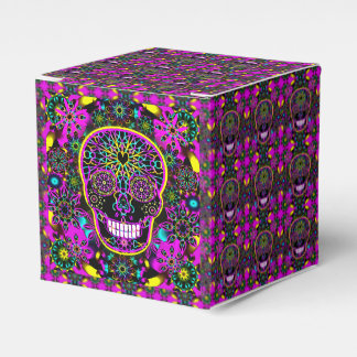 Sugar Skull in Neon Pink Favour Box