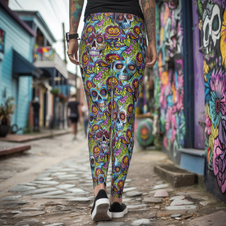 Sugar Skull Leggings