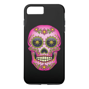 Sugar Skull Magenta Floral Case-Mate iPhone Case
