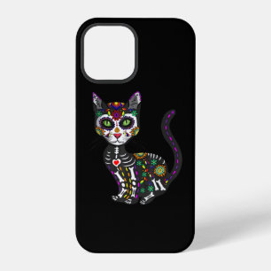 Sugar Skull Mexican Cat Halloween Day Of The Dead iPhone 12 Pro Case
