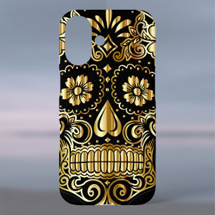 Sugar Skull Mexican Day of the Dead Cultural Art C iPhone 16 Case