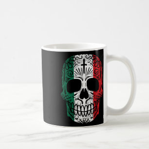 Sugar Skull Mexican Flag Cinco De Mayo Dia De Los Coffee Mug