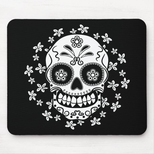 Sugar Skull Mouse Pad (Front)