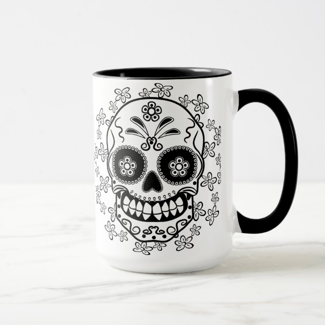 Sugar Skull Mug (Right)