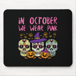 Sugar Skull October Pink Breast Cancer Awareness H Mouse Pad