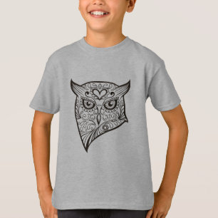 Sugar Skull Owl Head T-Shirt