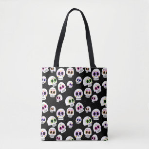 Sugar Skull Pattern Tote Bag