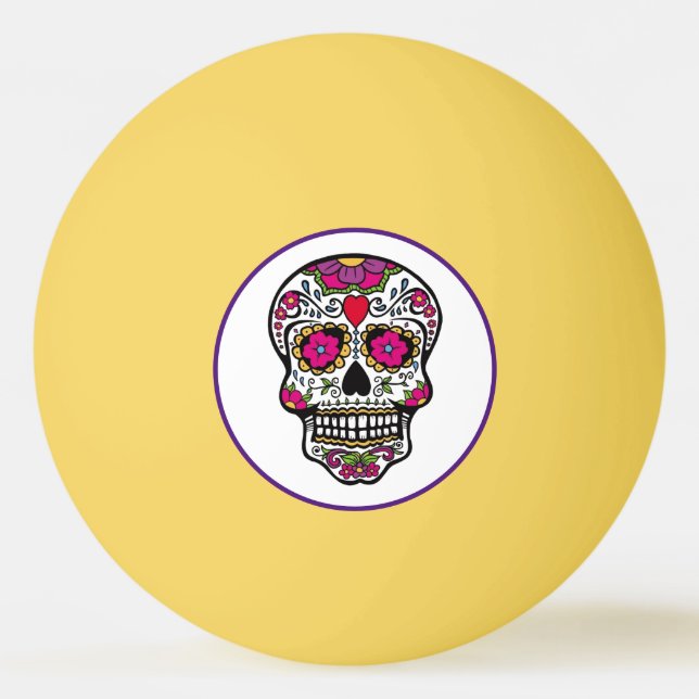 SUGAR SKULL Ping Pong Ball (Front)