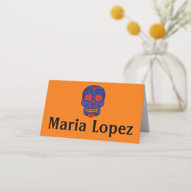 Sugar Skull Place Card (Front)