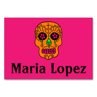 Sugar Skull Place Setting Table Card
