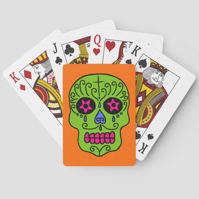 Sugar Skull Playing Cards (Back)