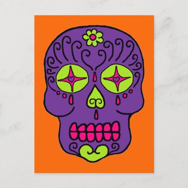 Sugar Skull Postcard (Front)