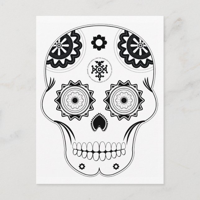 Sugar Skull Postcard (Front)