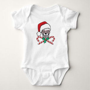 Sugar Skull Santa Baby Bodysuit
