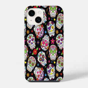 Sugar skull Scary and bloodcurdling intimidating iPhone 14 Case