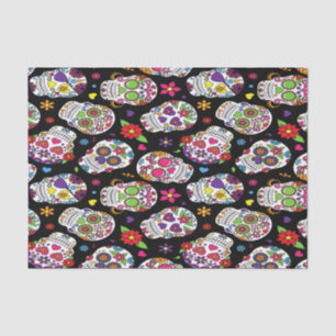 Sugar skull Scary and bloodcurdling intimidating Tissue Paper