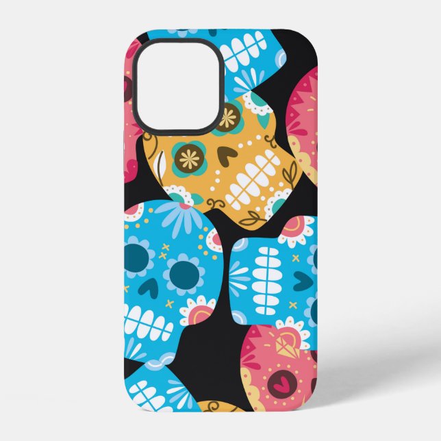 Sugar skull seamless background iPhone case (Back)