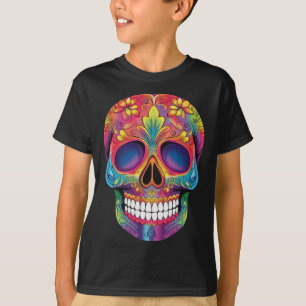 Sugar Skull Skeleton Dia De Los Muertos Day Of The T-Shirt