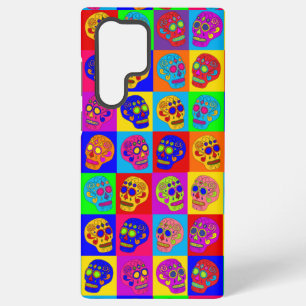 Sugar Skull Squares Samsung Galaxy Case