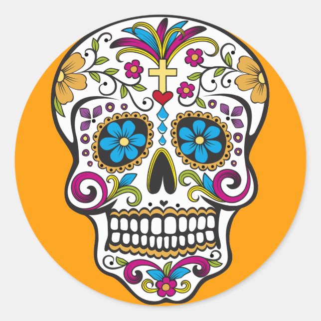 Sugar skull Sticker (Front)