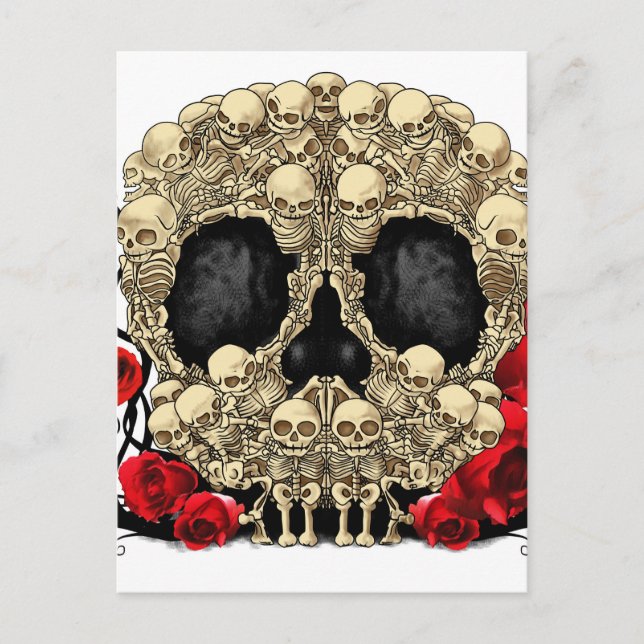 Sugar Skull - Tattoo Design Postcard (Front)