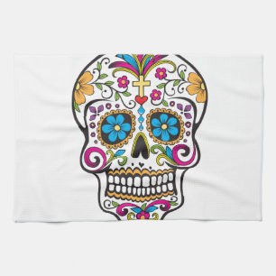 Sugar Skull Tea Towel