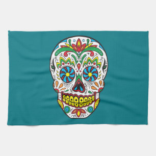 Sugar Skull Tea Towel