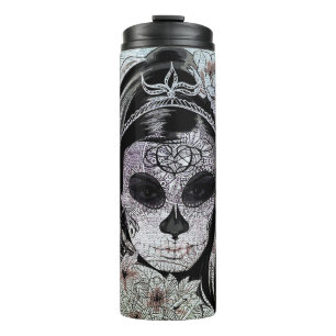 Sugar Skull Thermal Tumbler