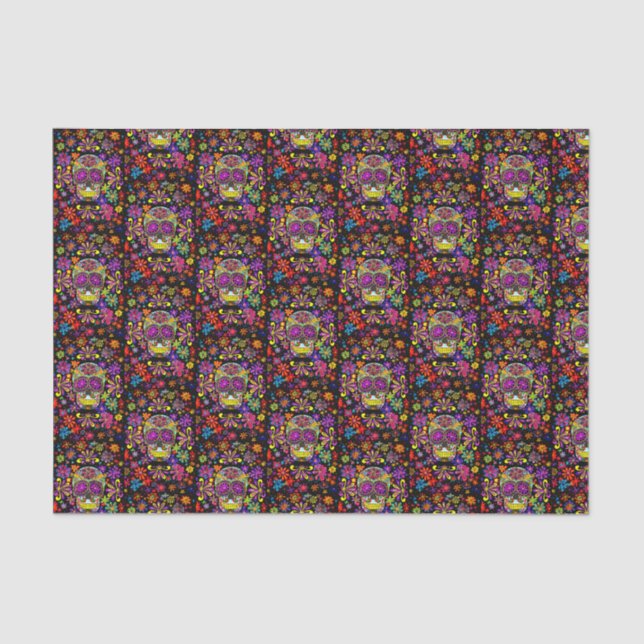 Sugar Skull Tissue  Paper (Front)