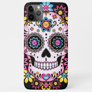 Sugar Skull with Colorful Flowers Case-Mate iPhone Case