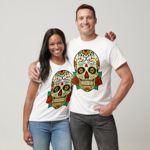 Sugar Skull with Roses T-Shirt