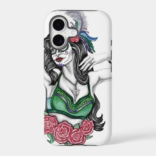 Sugar Skull Woman with Roses