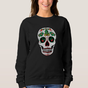 Sugar Skull X Mas Mexican Skeleton Cool Christmas Sweatshirt