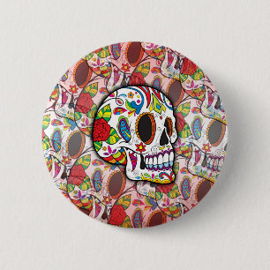 Sugar Skulls 6 Cm Round Badge