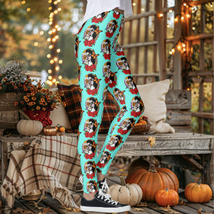 Sugar Skulls Art Nouveau Leggings
