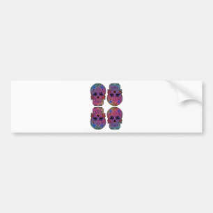 Sugar Skulls Bumper Sticker