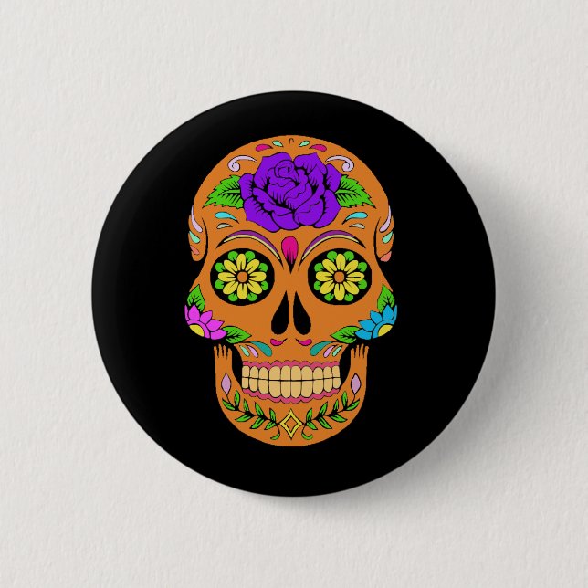 Sugar Skulls Button (Front)